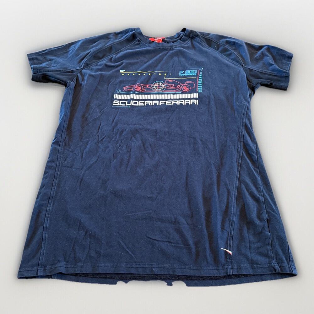 Ferrari Scuderia Mens Black F 2010 Performance Short Sleeve T-Shirt Size XXL 2XL